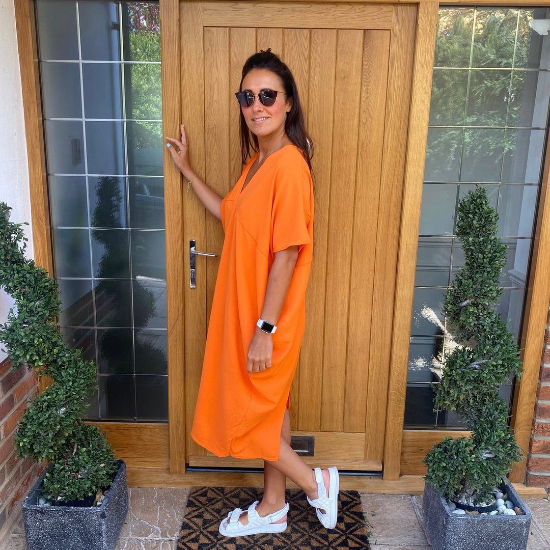 TANYA - V-NECK MAXI DRESS