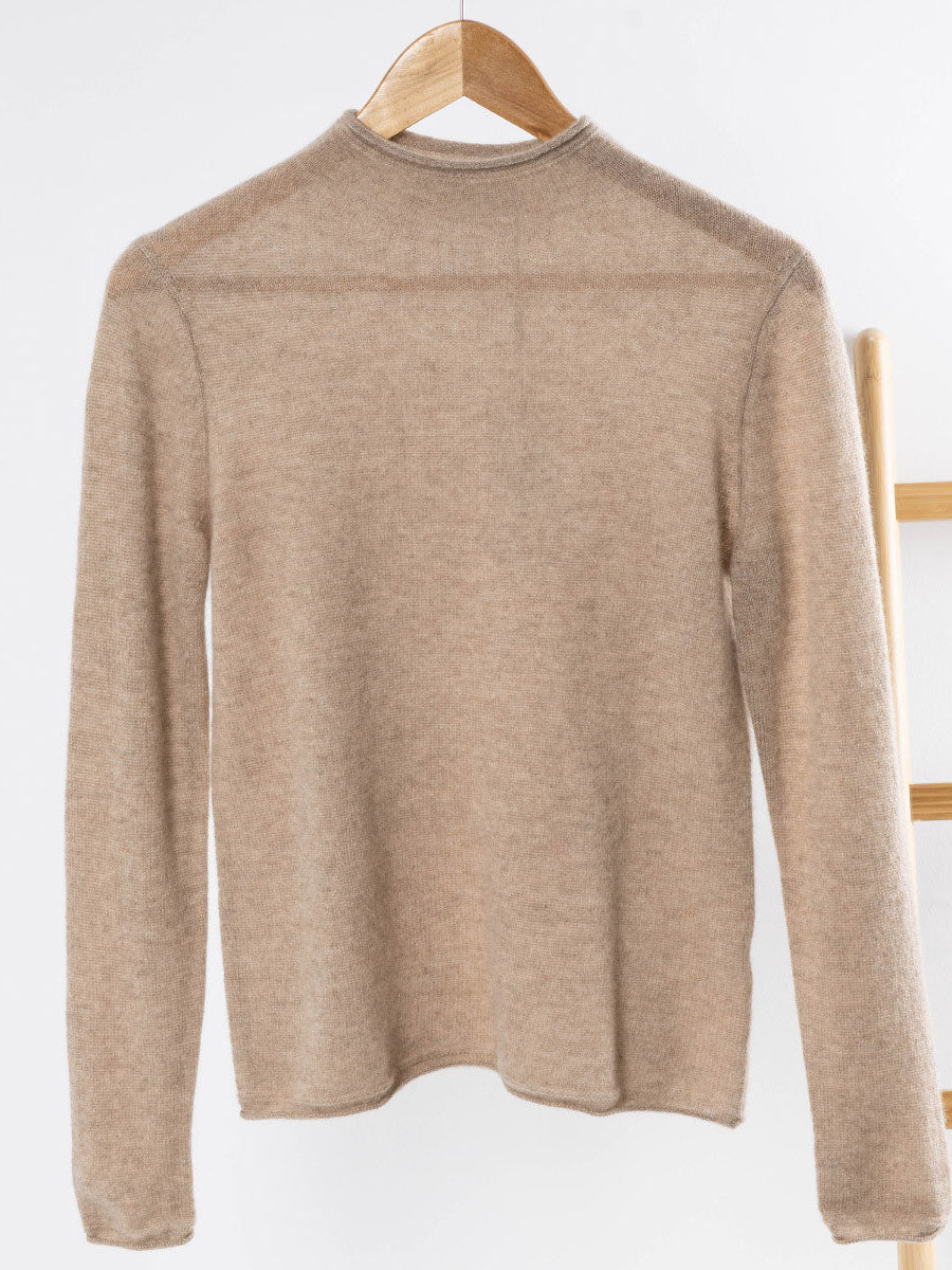 100% Cashmere Women's Round Neck Knit sweater
