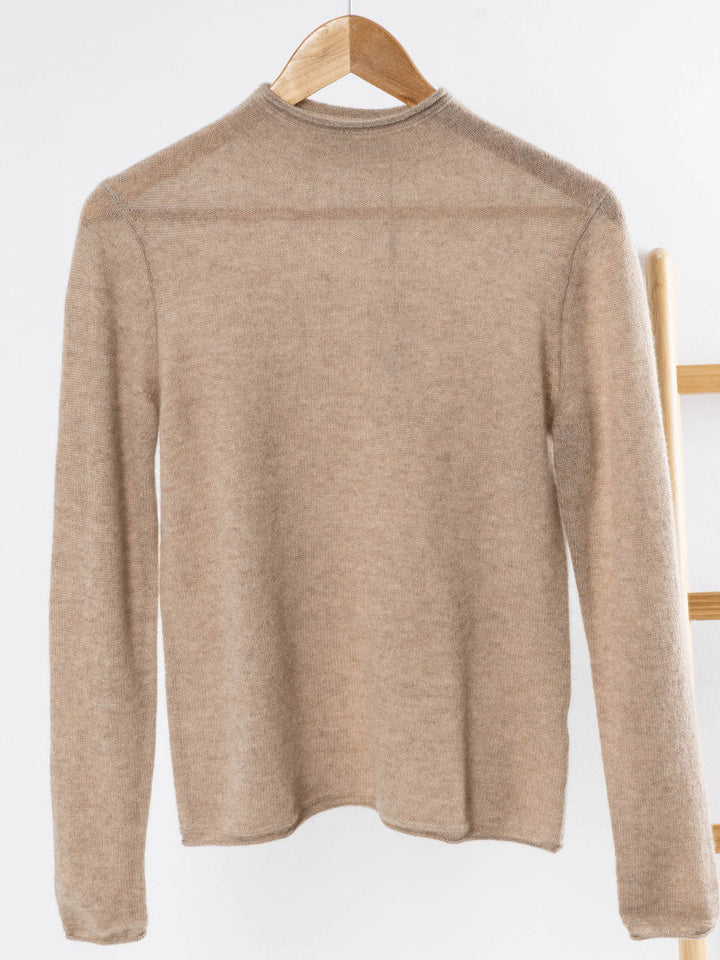 100% Cashmere Women's Round Neck Knit sweater
