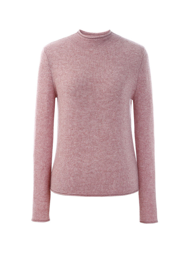 100% Cashmere Women's Round Neck Knit sweater