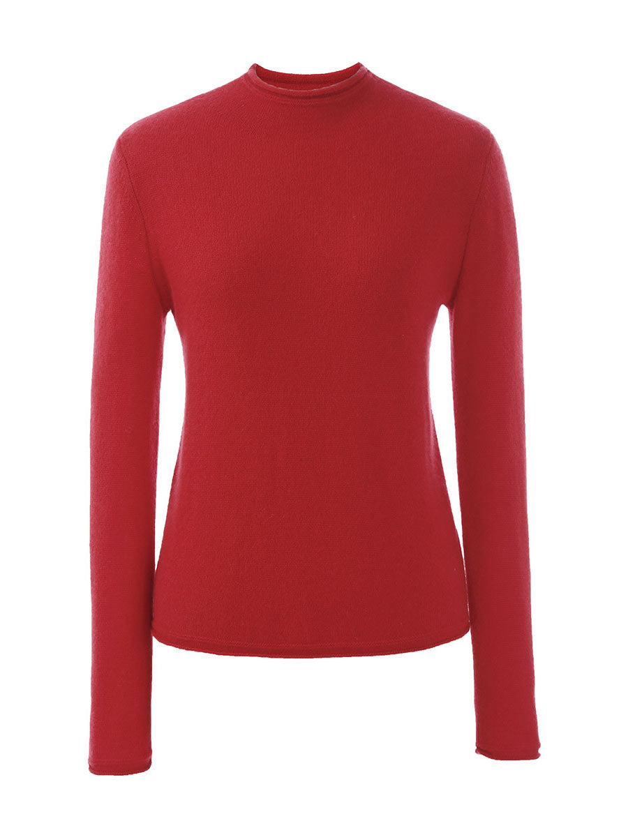 100% Cashmere Women's Round Neck Knit sweater