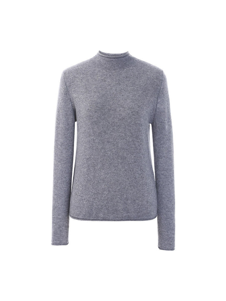 100% Cashmere Women's Round Neck Knit sweater