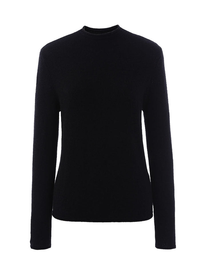 100% Cashmere Women's Round Neck Knit sweater