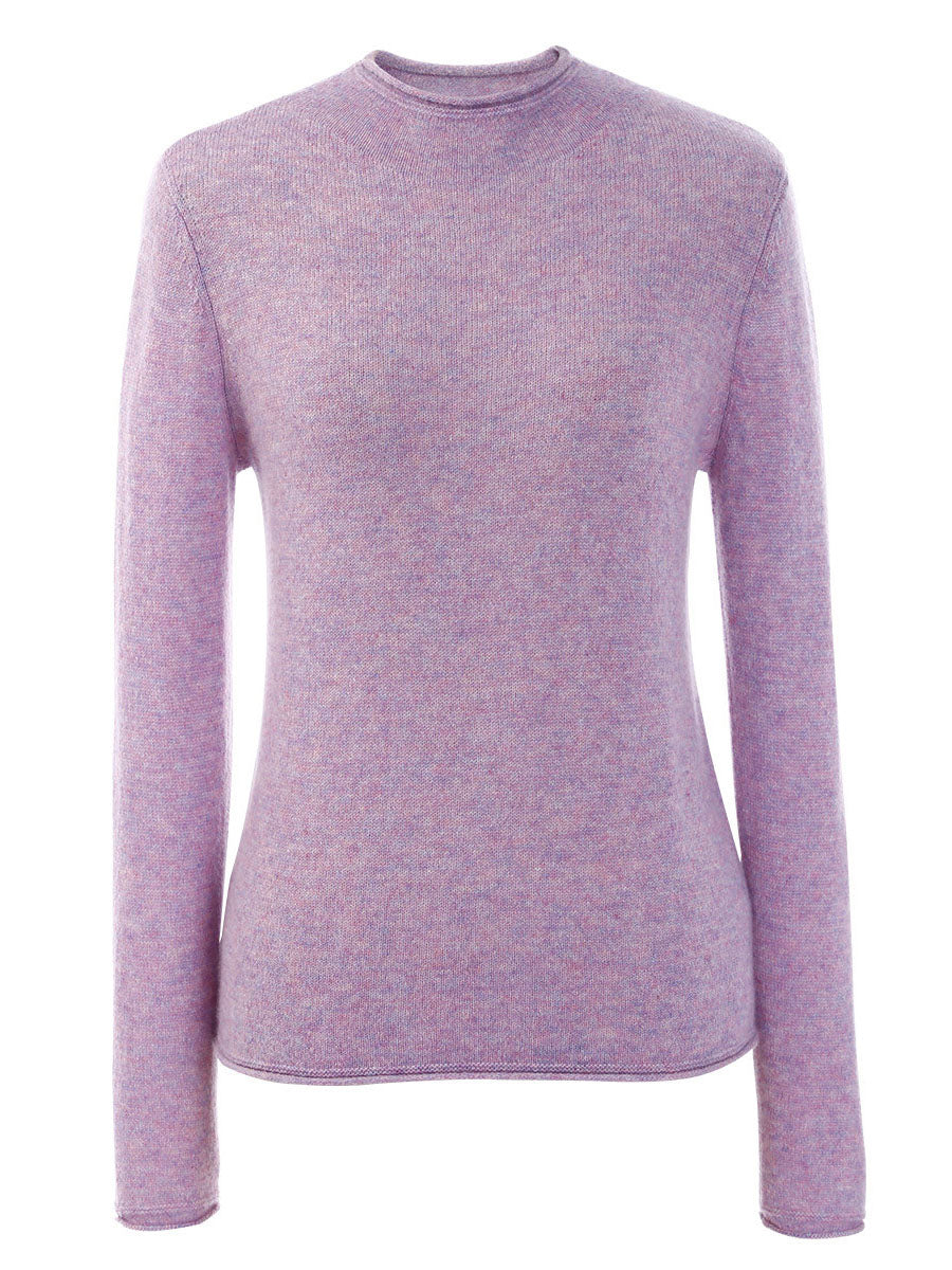 100% Cashmere Women's Round Neck Knit sweater