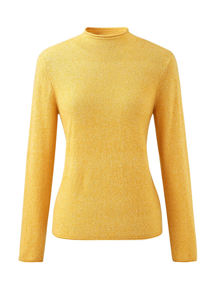 100% Cashmere Women's Round Neck Knit sweater