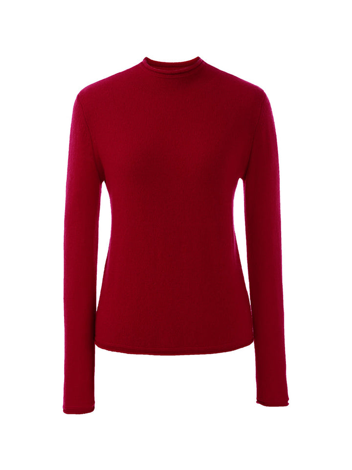 100% Cashmere Women's Round Neck Knit sweater