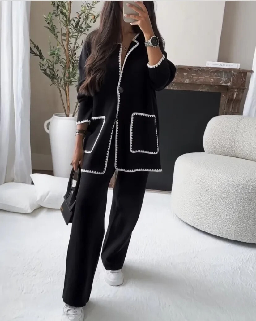 ZIREYA – CONTRAST TRIM ENSEMBLE SET