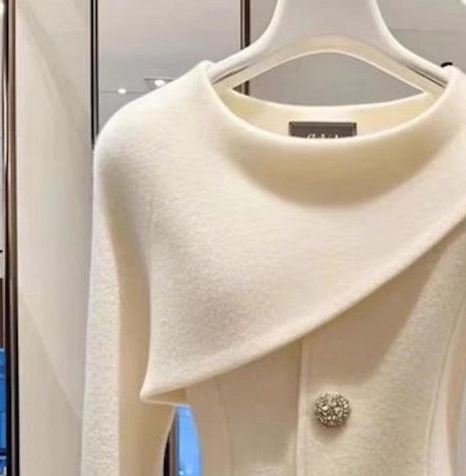 Lola - Asymmetric Buttoned Blazer