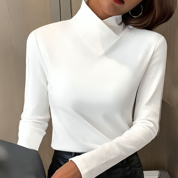 AMEA - SOPHISTICATED PILLAR NECK TOP