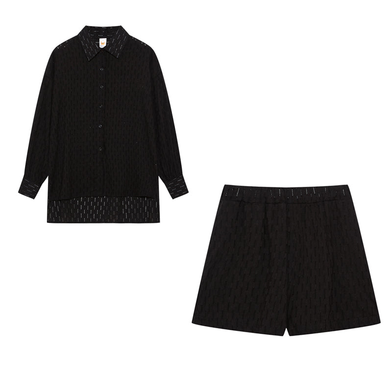 Elizabeth - Breezy Shirt And Shorts Set