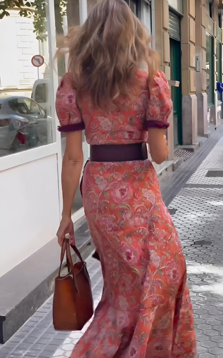CRISTY - ROMANTIC PINK MAXI OUTFIT