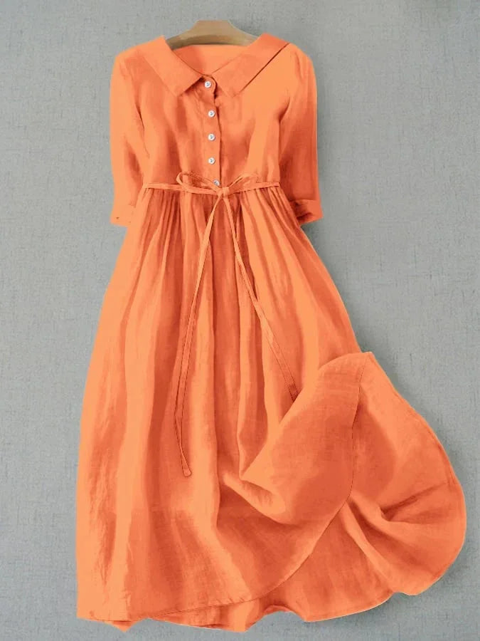 NAV - MINIMALIST COTTON STATEMENT DRESS