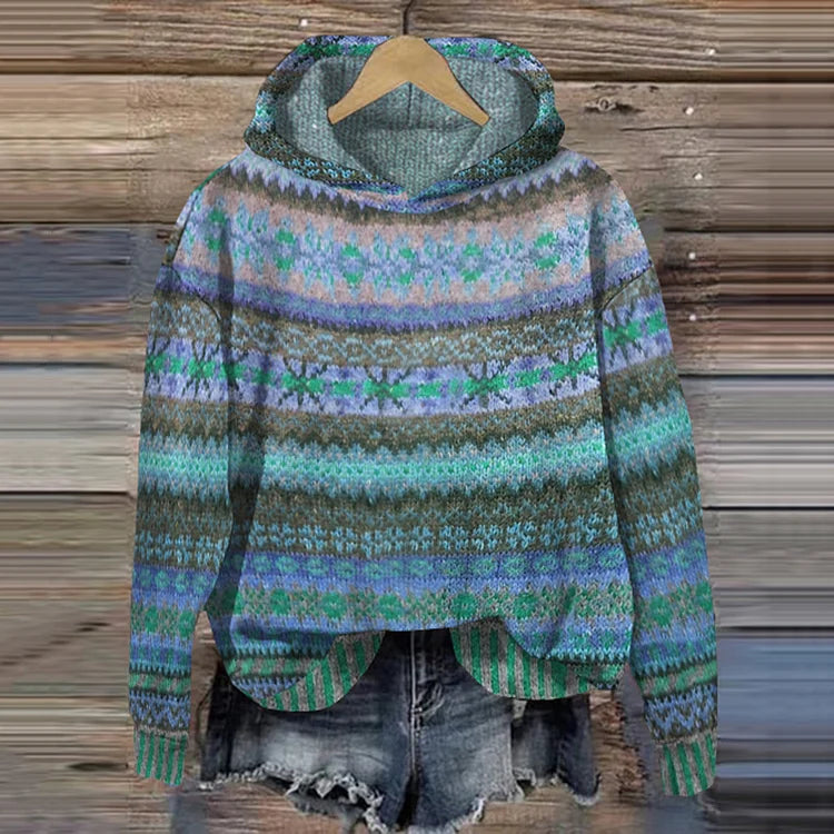Karine - Ethnic Retro Hoodie