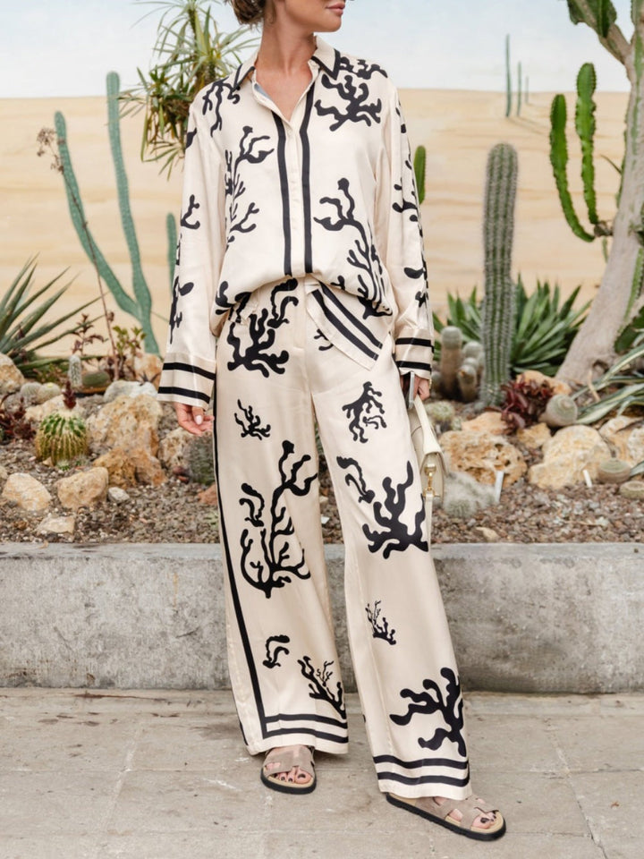 Emma - Stylish Silk Pajama Set