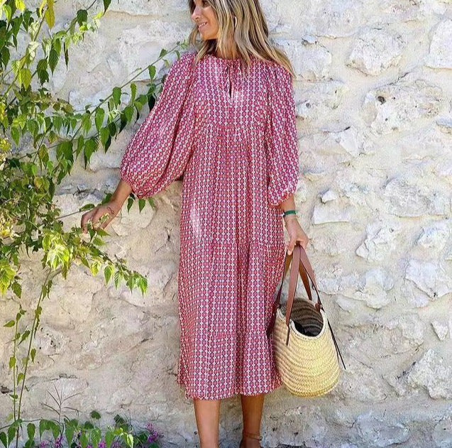 PATSI - PUFFED SHOULDER DRESS