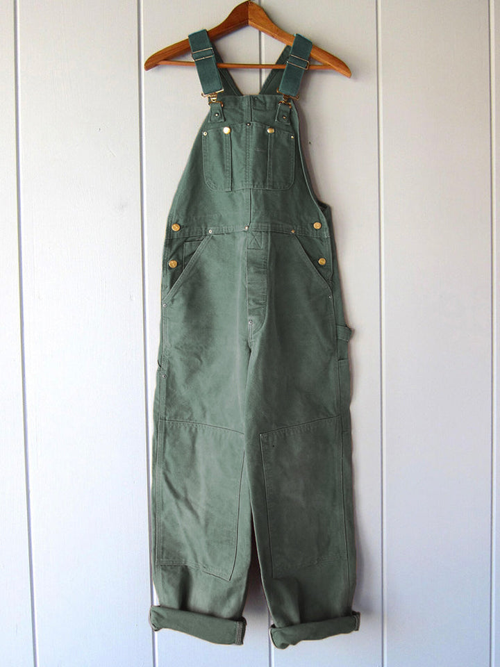 Women's Canvas Dungarees – Relaxed Fit & Workwear-Inspired Style
