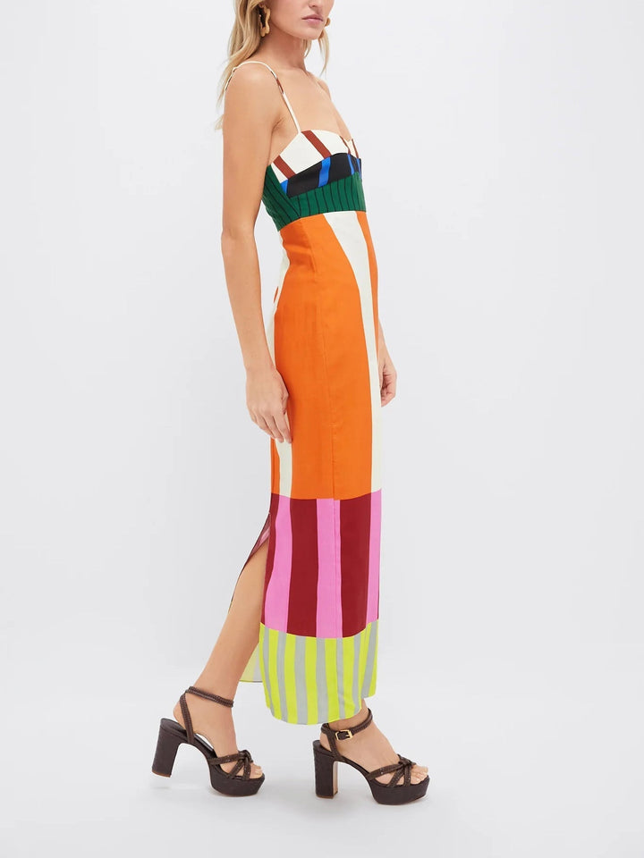 JULIETA - SIENNA BLOOM TIERED BOHO MAXI DRESS