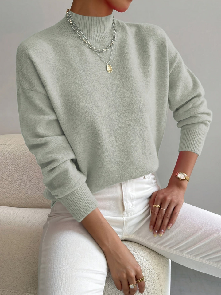 Emma | Women's Mock Neck Spring Sweater