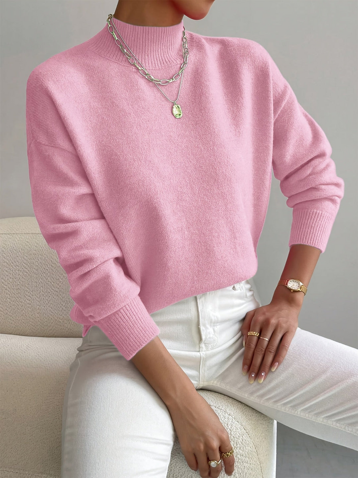 Emma | Women's Mock Neck Spring Sweater