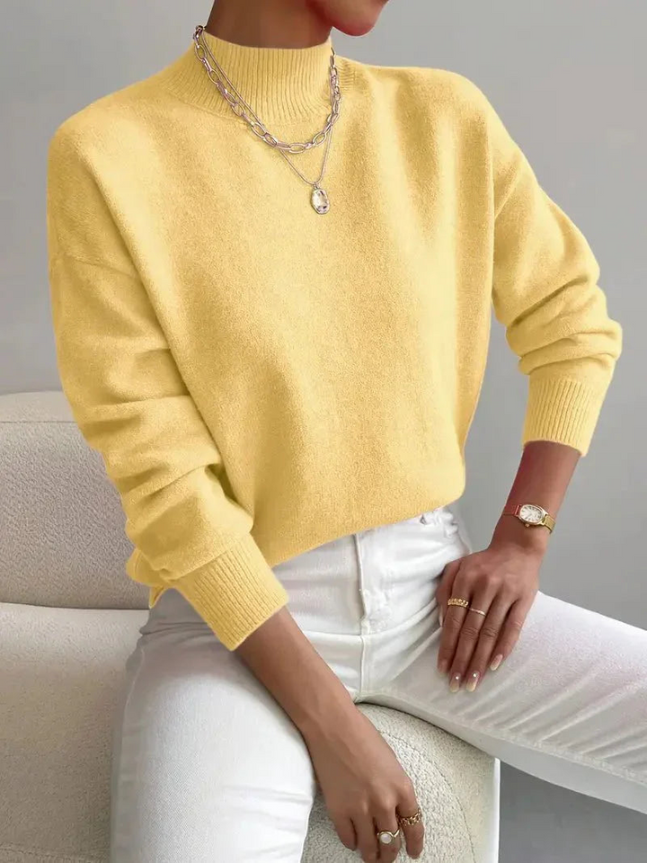 Emma | Women's Mock Neck Spring Sweater