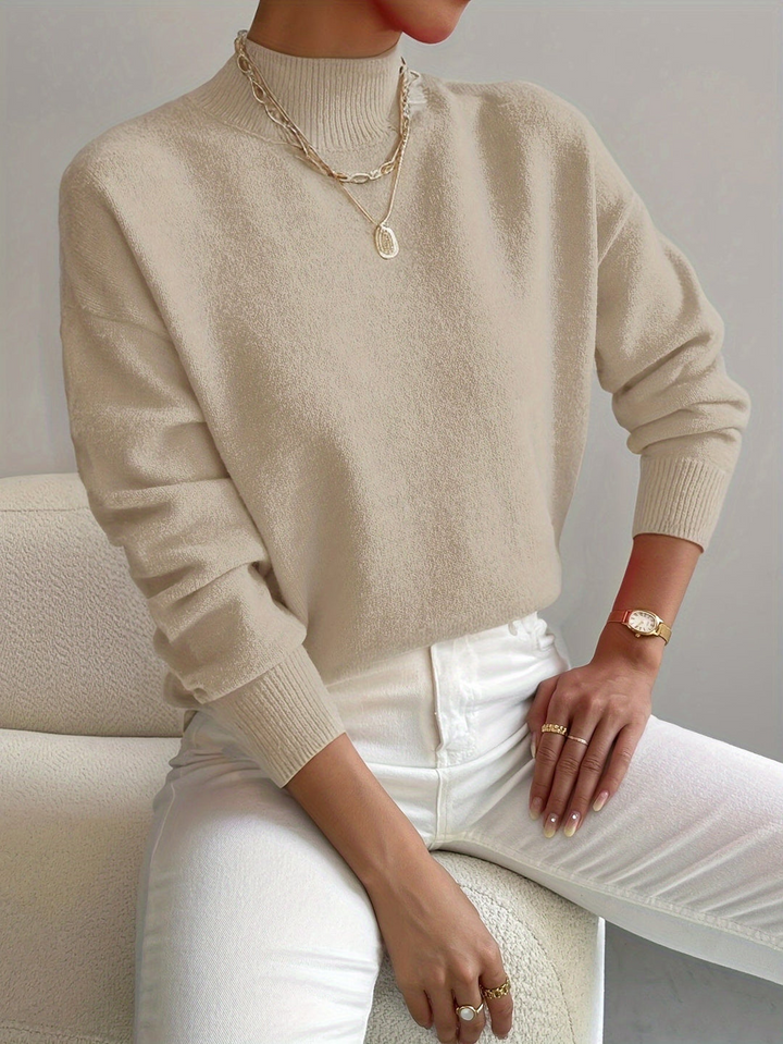 Emma | Women's Mock Neck Spring Sweater