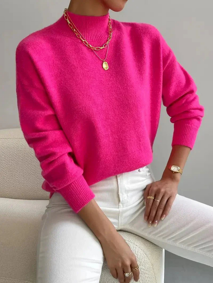 Emma | Women's Mock Neck Spring Sweater