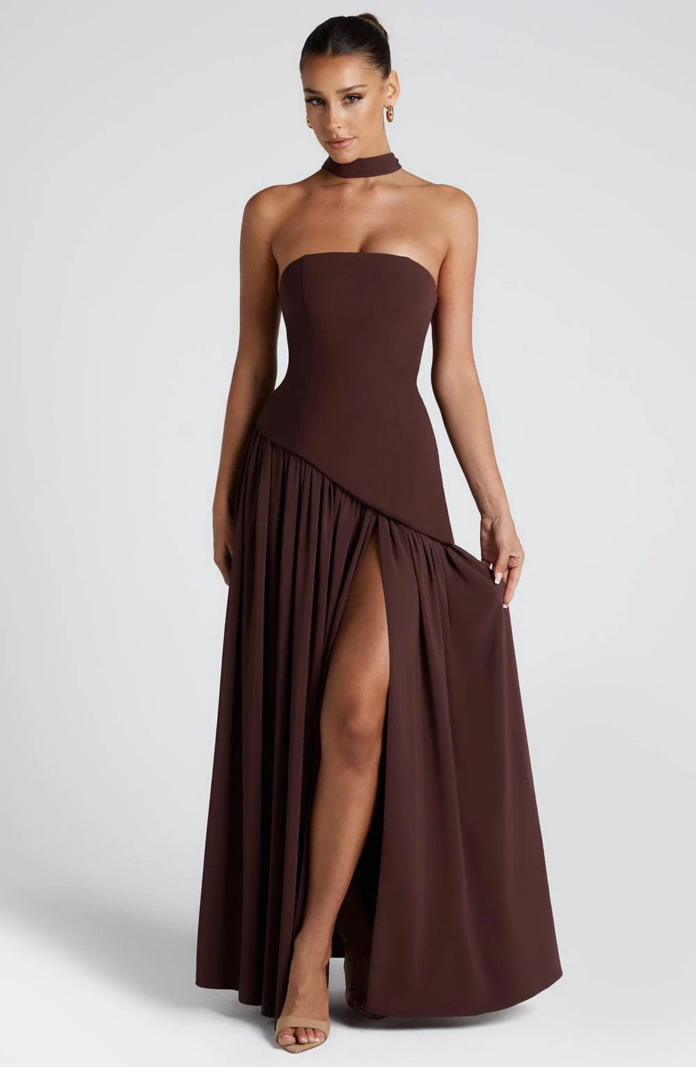 SUNSET ELEGANCE GOLDEN HOUR DRESS