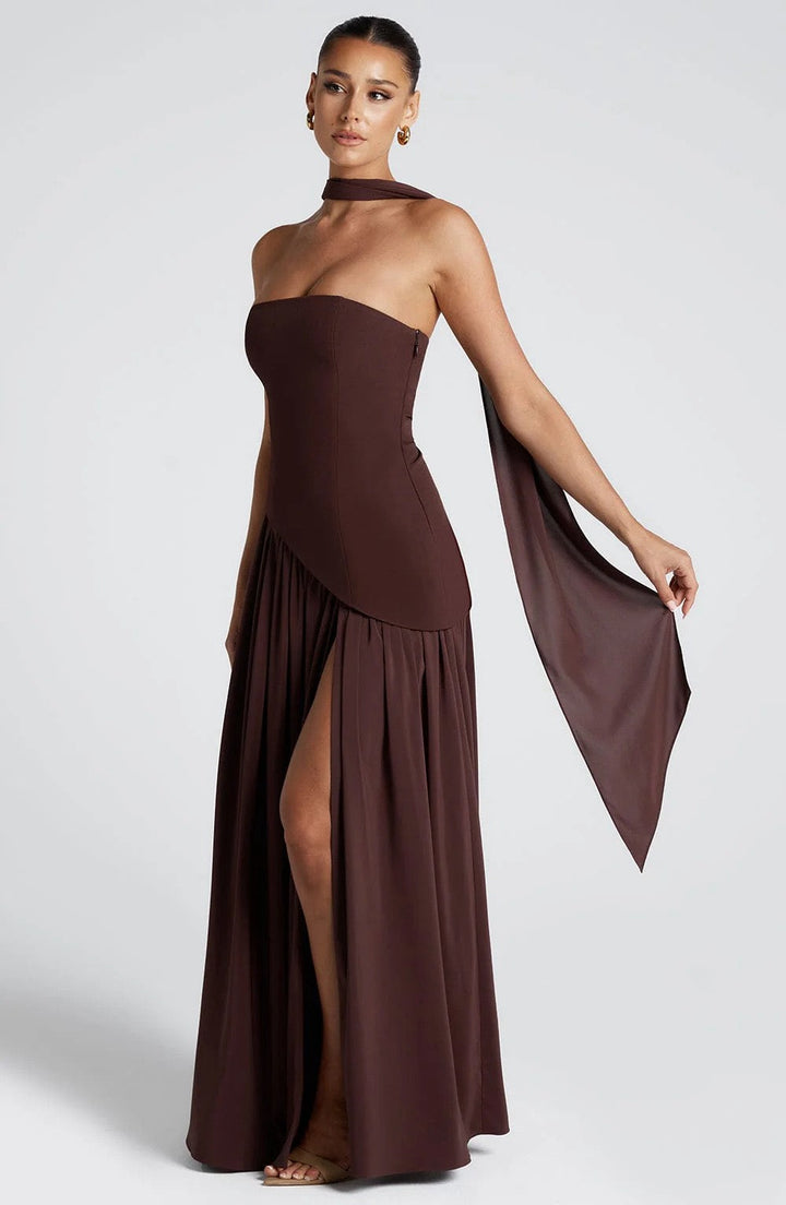 SUNSET ELEGANCE GOLDEN HOUR DRESS