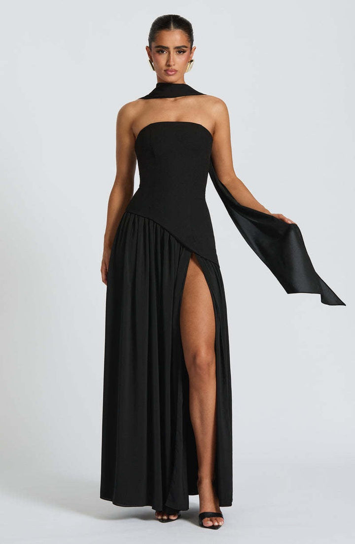 SUNSET ELEGANCE GOLDEN HOUR DRESS
