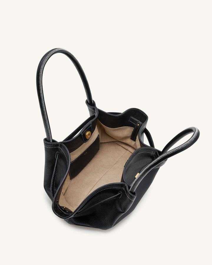 Hana Medium Tote Bag - Black