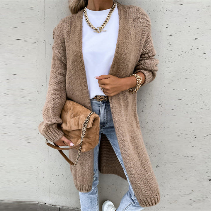 Lauren | Women’s Relaxed Fit Long Open Front Cardigan