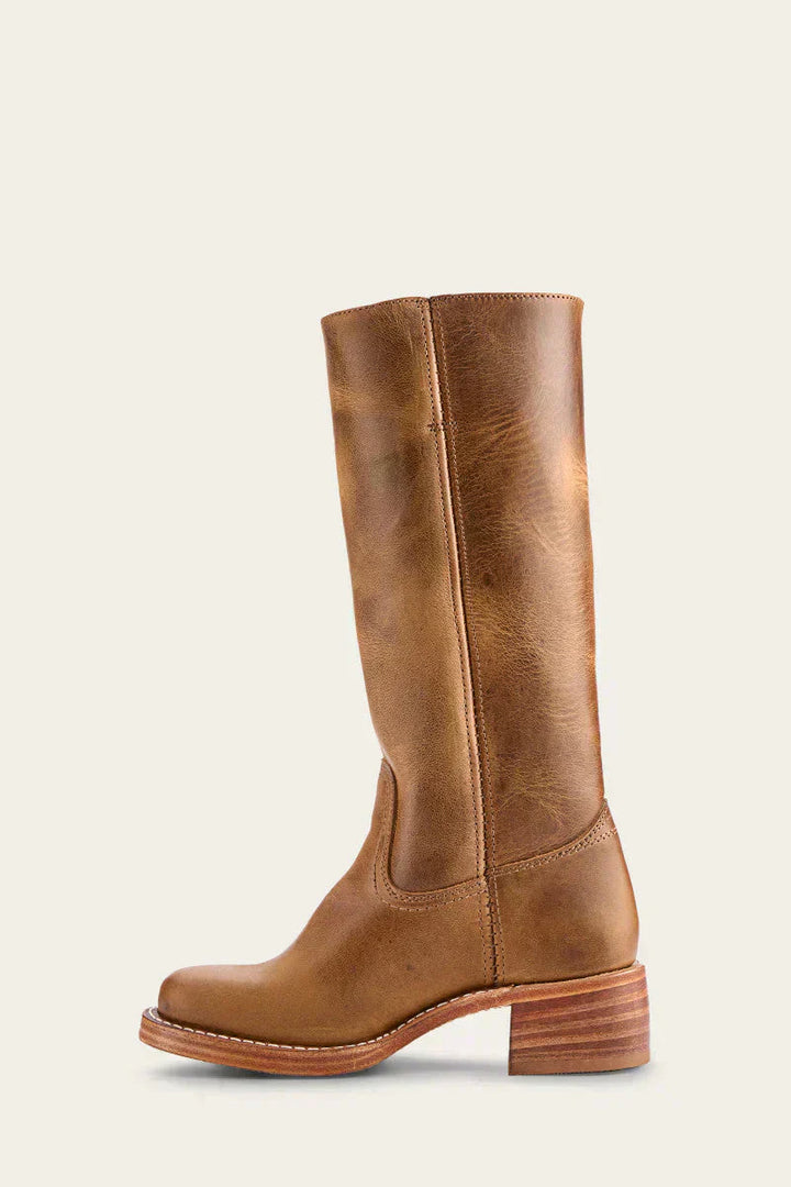 Knee-High Boots with Slim Fit and Structured Sole