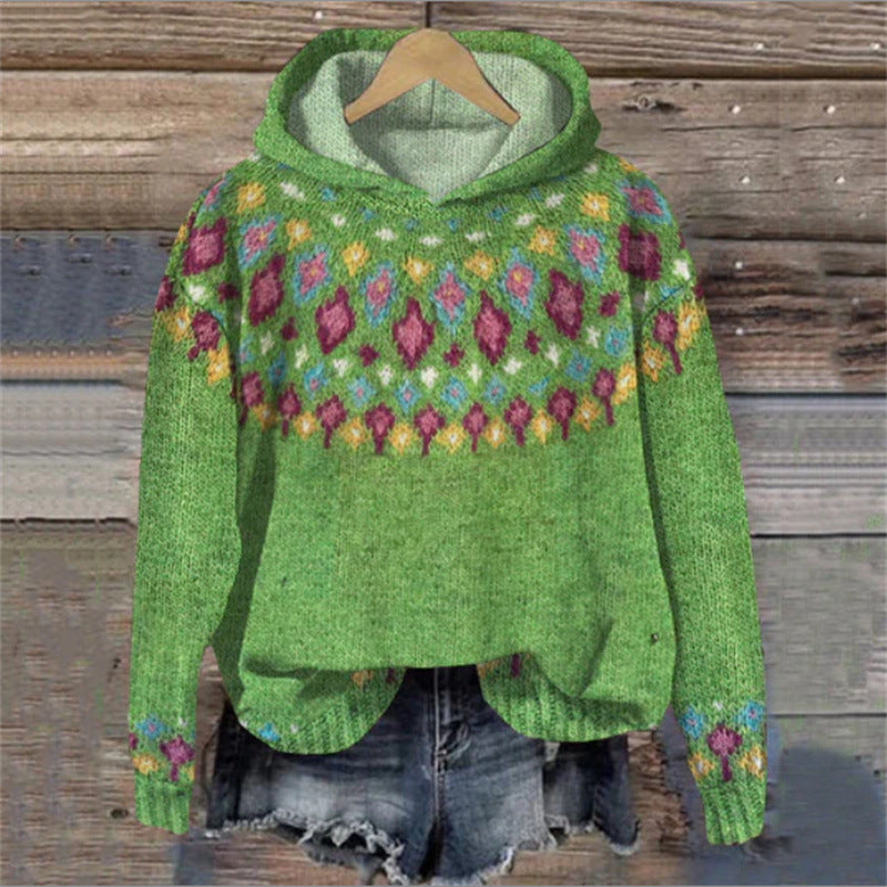 Karine - Ethnic Retro Hoodie