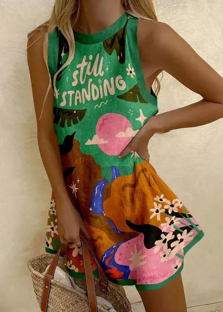 RISABELLE - ART SUMMER DRESS