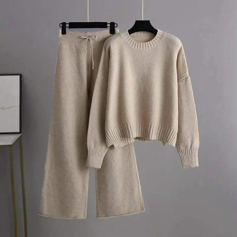 TALIA – FASHIONABLE CASUAL KNITTED SET