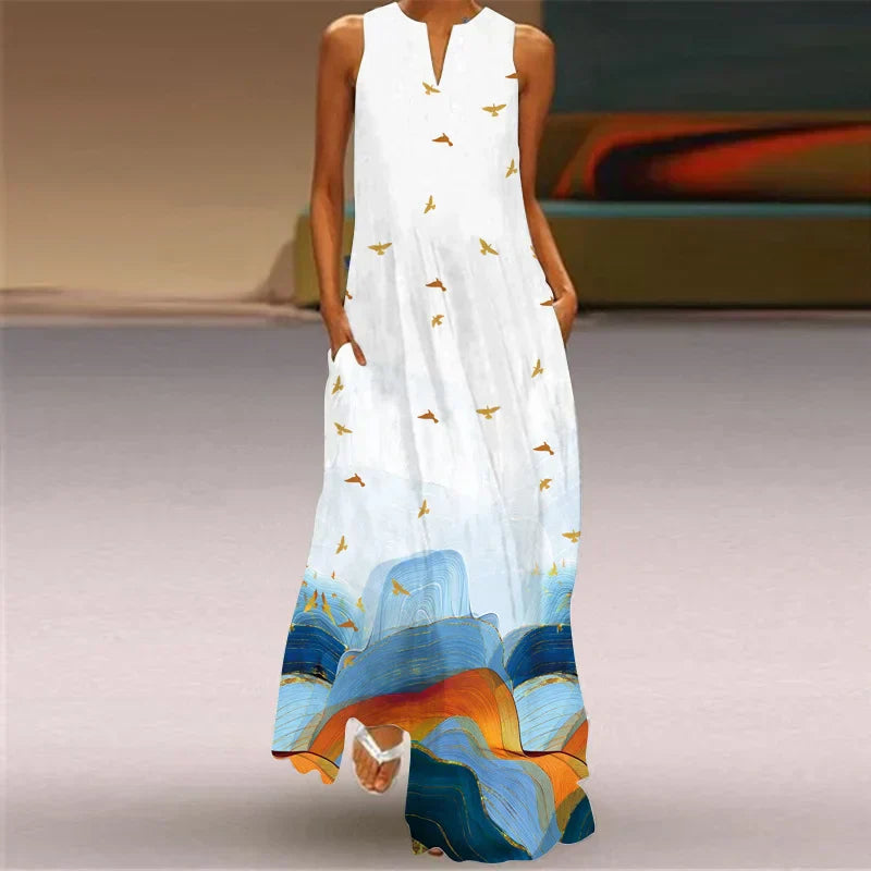 TEZZA - WILDFLOWER FLUTTER DRESS