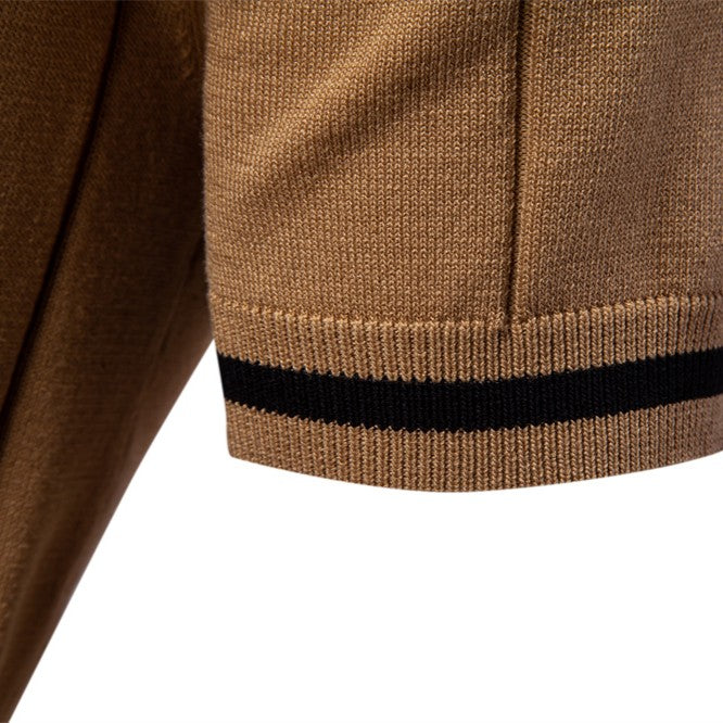 EROSS - MODERN TEXTURED ZIP POLO