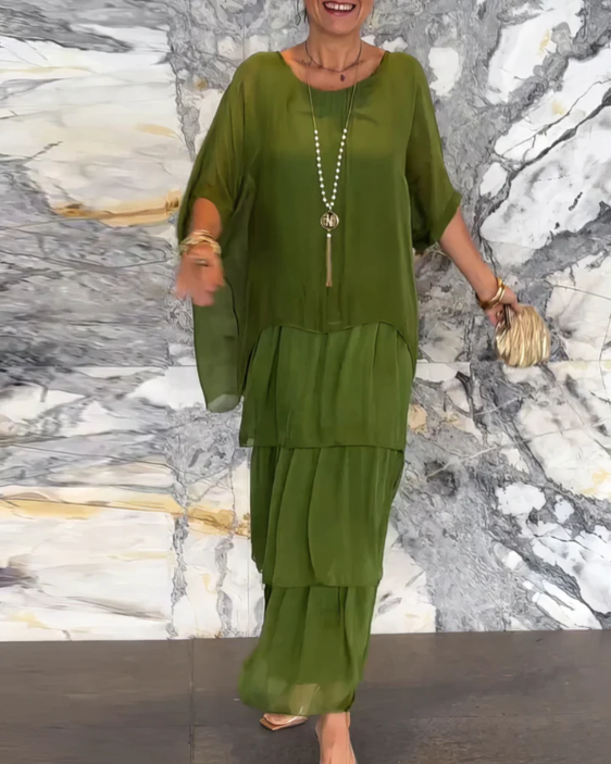 Carolina™ - Elegant Tummy Covering Maxi Dress