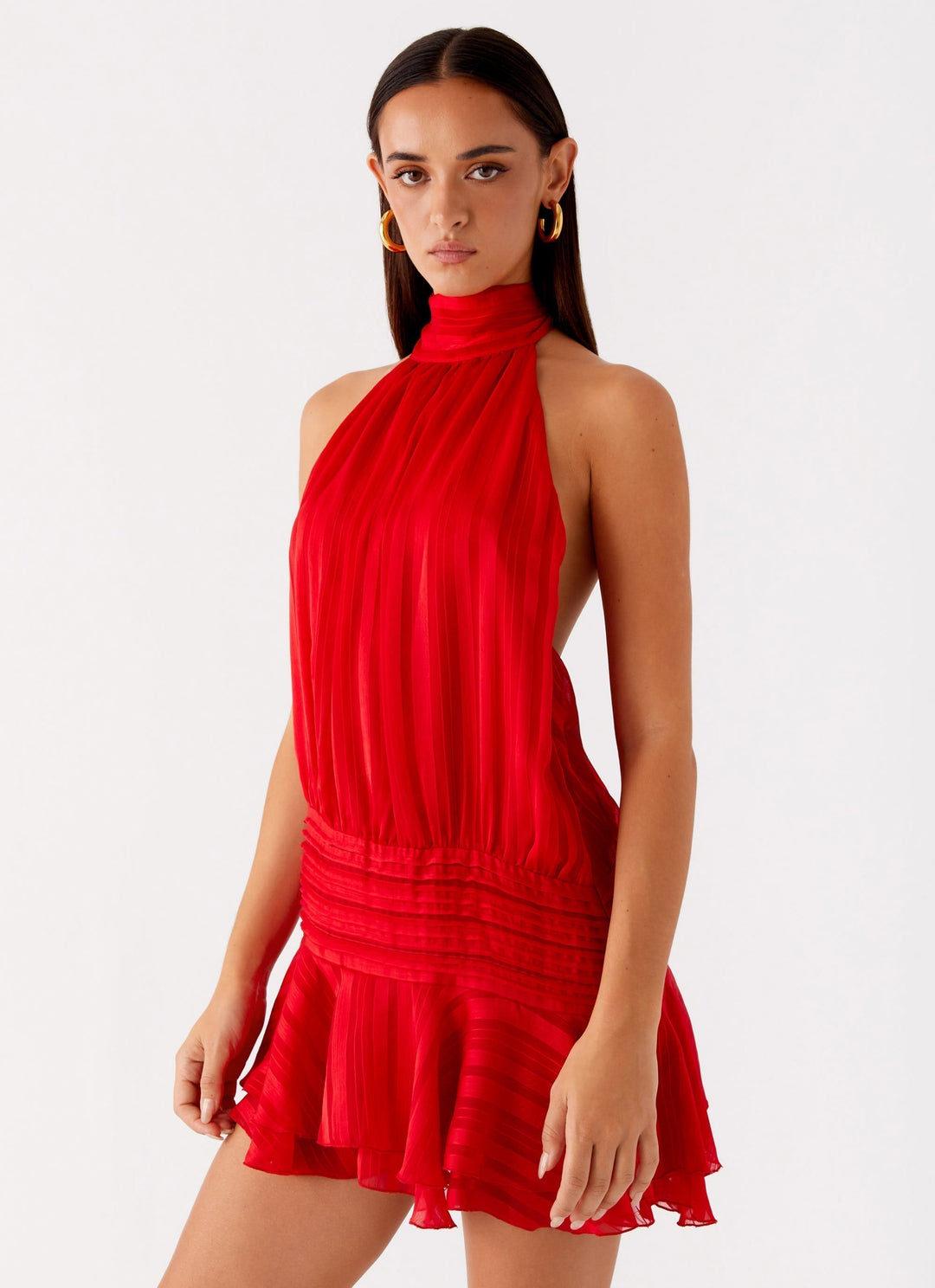 NERIAH - ELEGANT CHIFFON MINI DRESS