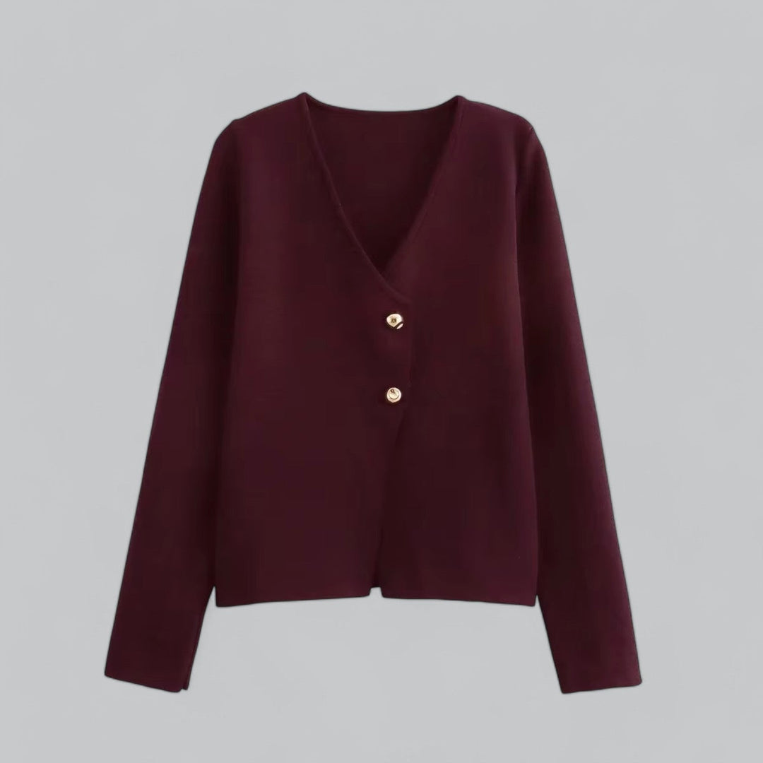 Grace | Women Spring Minimal Button Cardigan