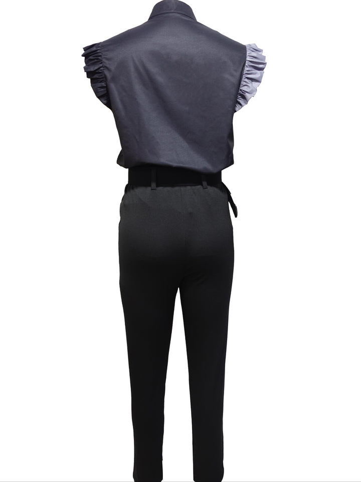 Rainie - Stylish Ruffle-Sleeve Set