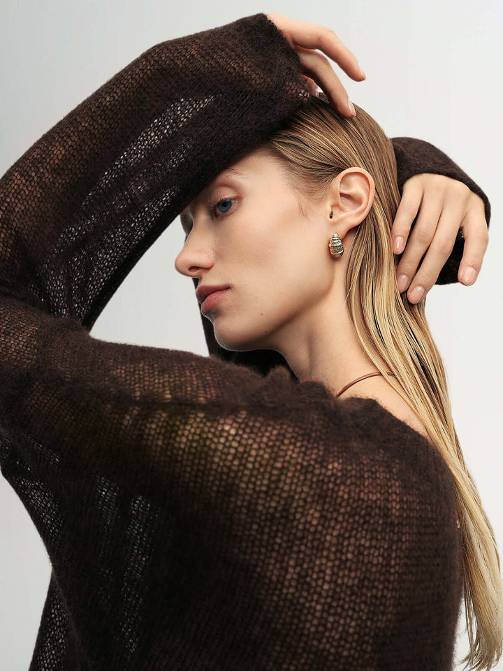 Cashmere-Silk Relaxed Pullover Sweater