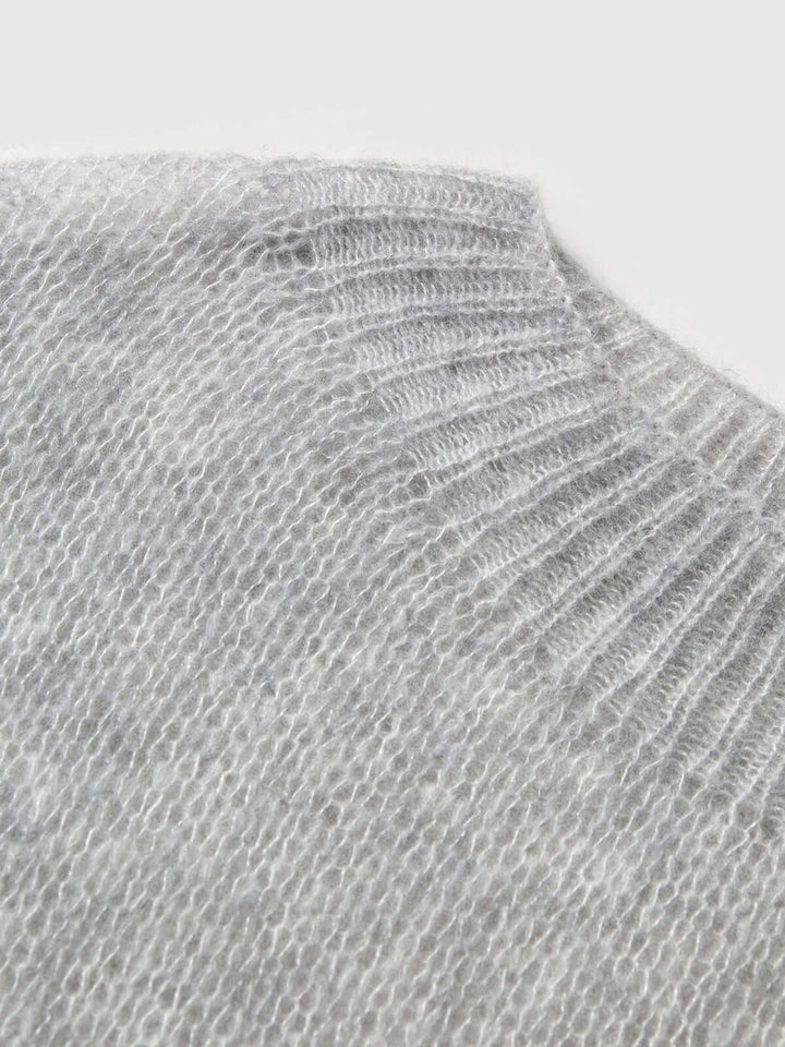 Cashmere-Silk Relaxed Pullover Sweater