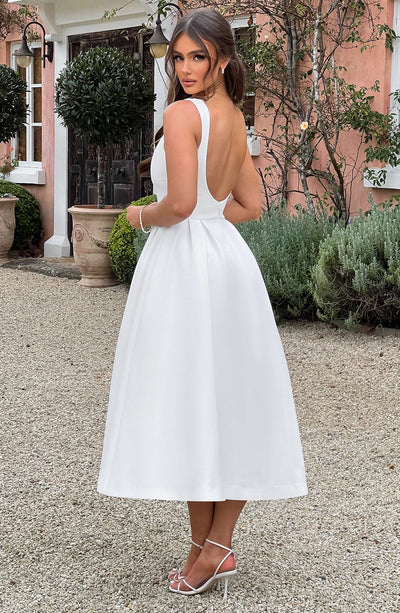 REYNA - LUXE CONTOUR CREPE DRESS