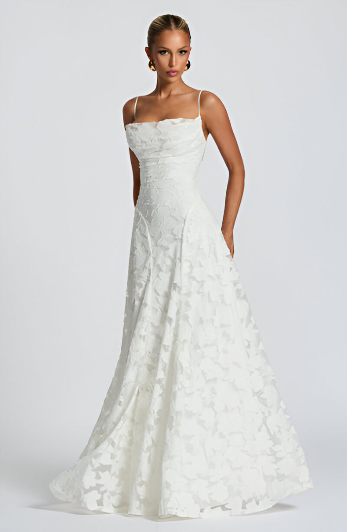 ELOISA - LACED IN LOVE MAXI DRESS