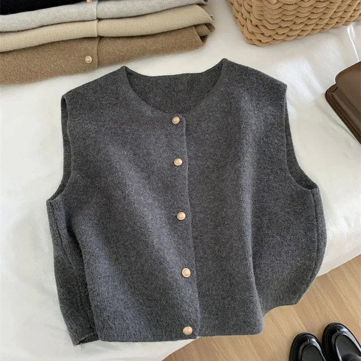 Ruby | Women’s Button-Up Sleeveless Casual Vest