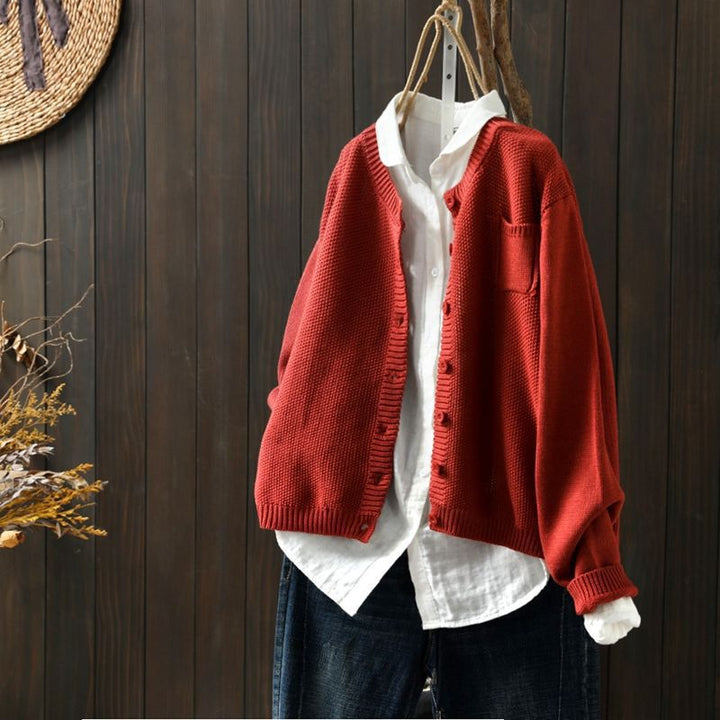 Sarah | Comfy Knit Cardigan with Button Detail for Women