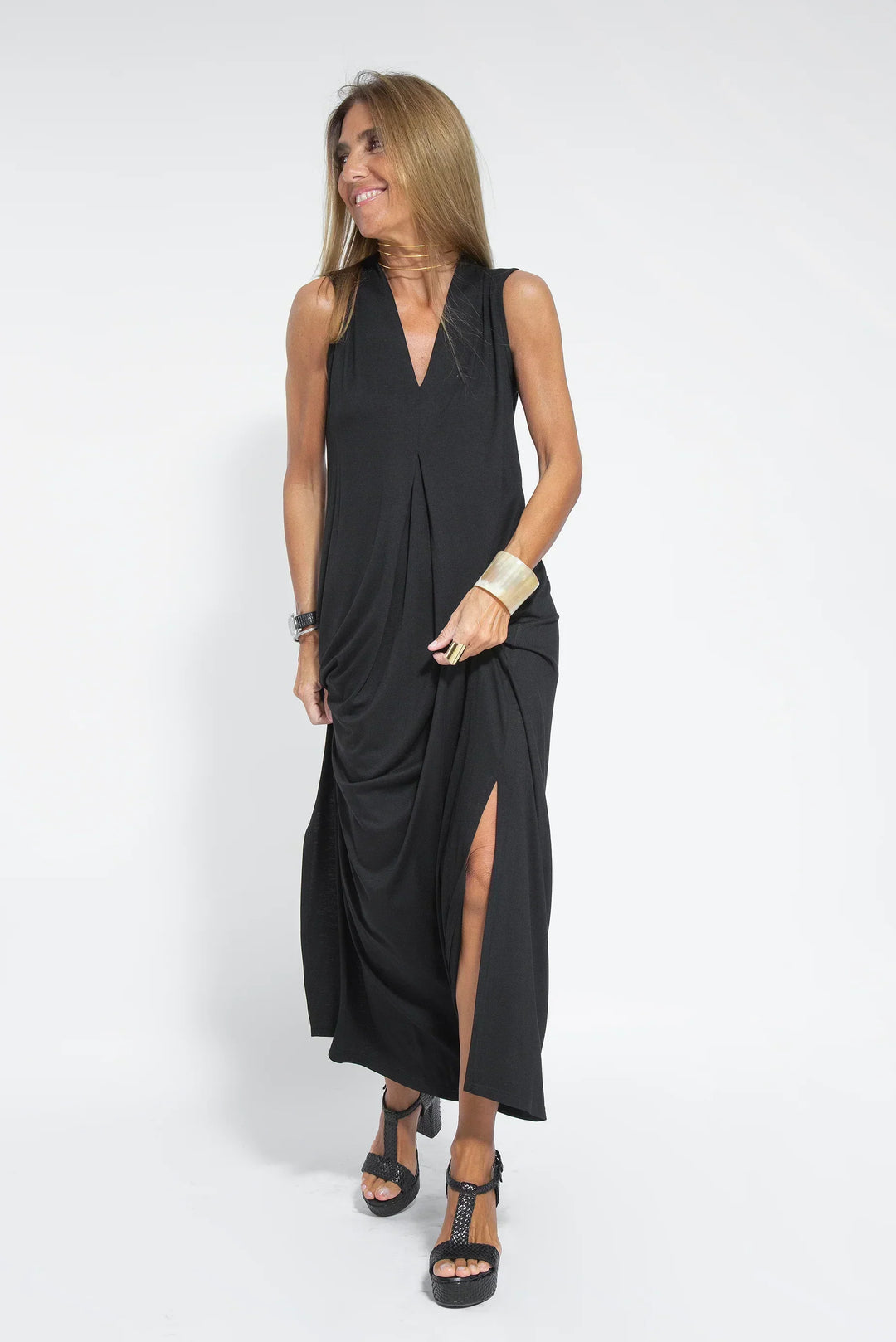 VIVIEN - FIGURE FLATTERING DRESS WITH VEST